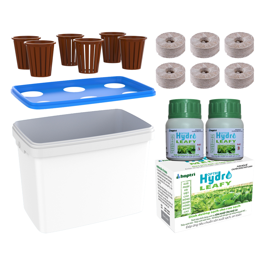 Chậu trồng thủy canh RAU ăn lá và dinh dưỡng Hydro Leafy 200g