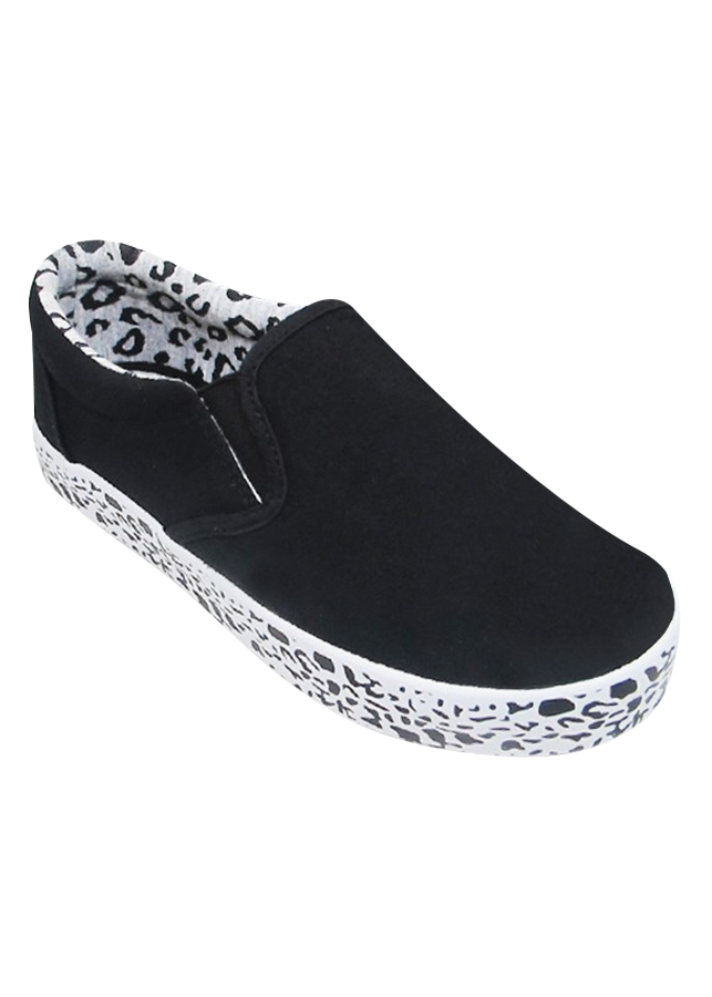 Giày Slip On Nữ D&amp;A L1603 - Đen