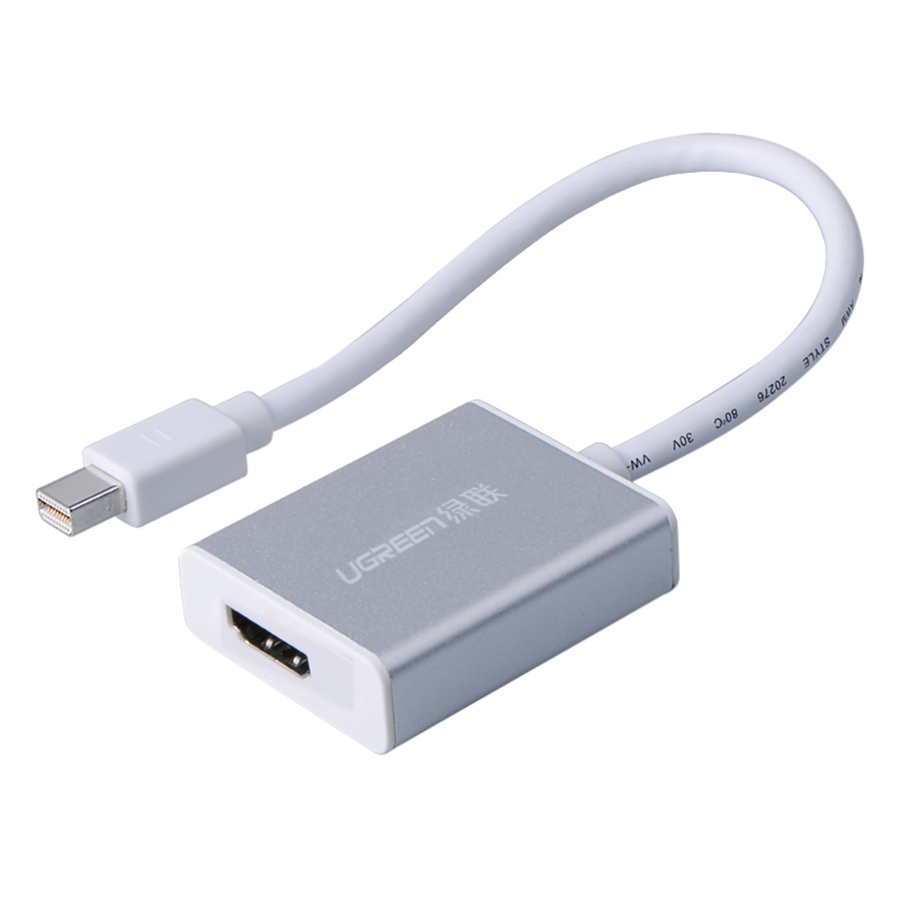 Cáp Mini Displayport To HDMI Ugreen 10401 - Trắng - Hàng Chính Hãng