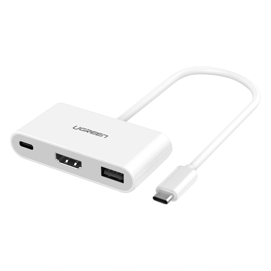 Bộ Chuyển USB Type C To USB 3.0 Và HDMI Ugreen 30377 - Hàng Chính Hãng