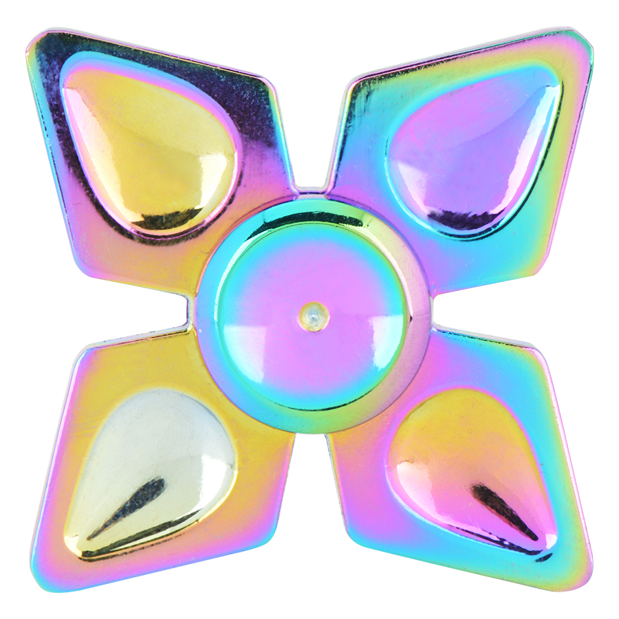 Con Quay 4 Cánh 7 Màu - Rainbow Quad-wing Spinner CQ28 - Hàng Nhập Khẩu