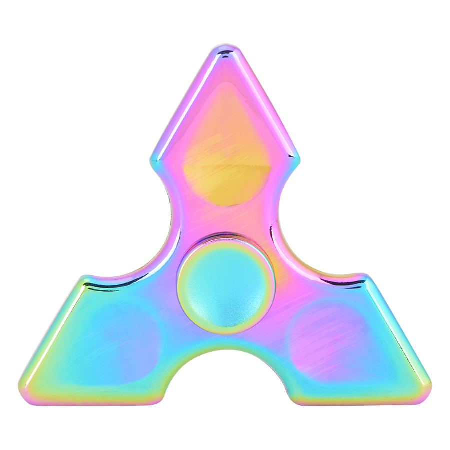 Con Quay 3 Cánh Nhọn 7 Màu - Rainbow Tri-wing Spinner CQ29