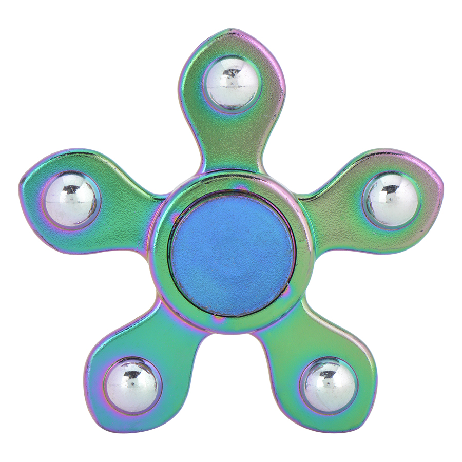 Con Quay Bi 5 Cánh 7 Màu - Rainbow 5 Balls Spinner CQ52 - Hàng Nhập Khẩu