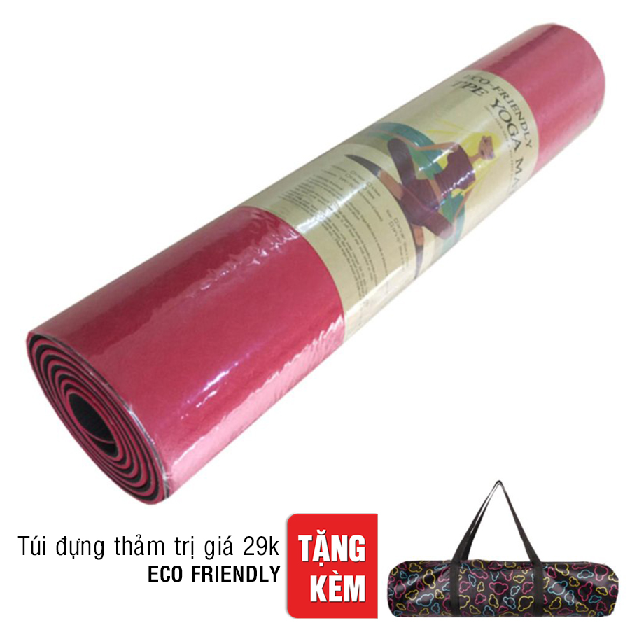 Thảm Tập Yoga Eco Friendly TPE - Đỏ (6mm)