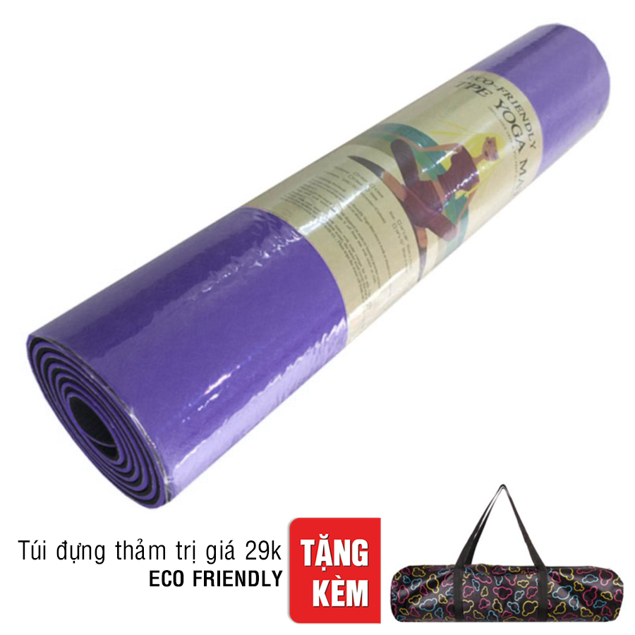 Thảm Tập Yoga Eco Friendly TPE - Tím
