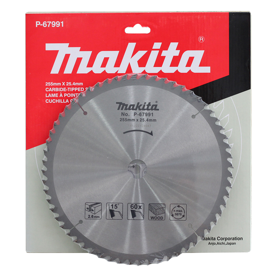 Lưỡi Cưa Hợp Kim 255x60T Makita P-67991