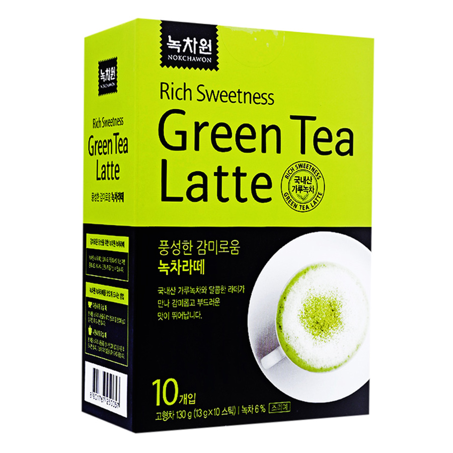 Combo 10 Hộp Trà Xanh Sữa Nokchawon Green Tea Latte