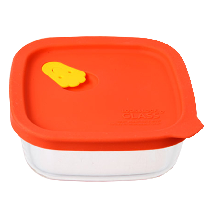 Hộp Thủy Tinh Chịu Nhiệt Rice Container Lock&amp;Lock LLG502R (410ml) - Đỏ
