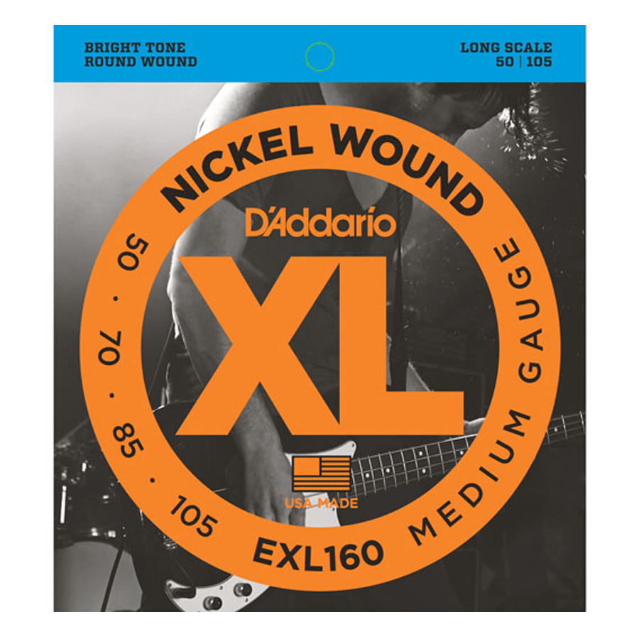 Bộ 4 Dây Đàn Guitar Bass D'Addario EXL160