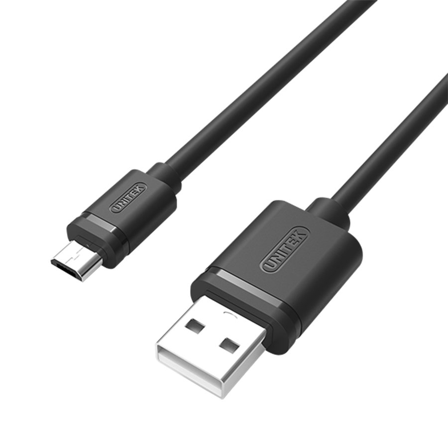 Dây Sạc Điện Thoại USB 2.0 Sang Micro USB Unitek Y454 (0.5m) - Hàng Chính Hãng