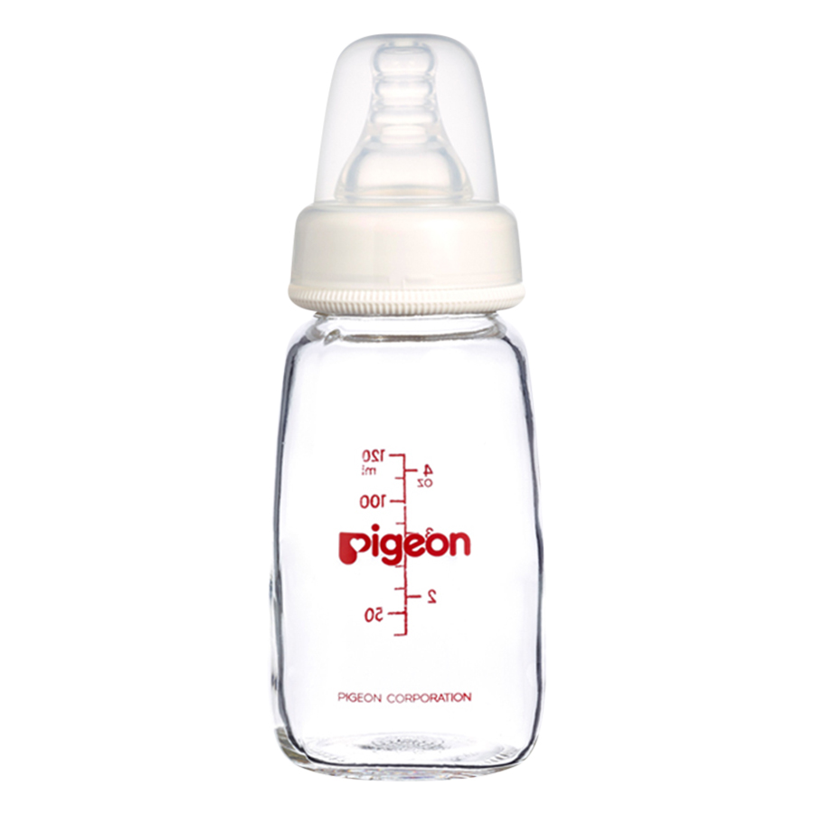 Hình ảnh Bình Sữa Thủy Tinh Pigeon  (120ml)