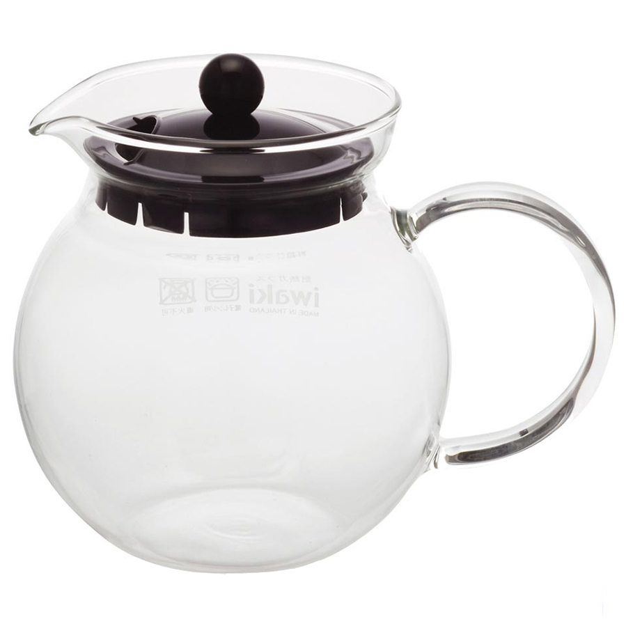 Bình Trà Thủy Tinh  Iwaki KT894T-BK (640ml)