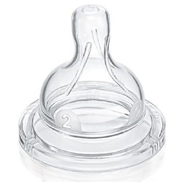 Bộ 2 Núm Ty Philips Avent Có Lượng Sữa Chảy Chậm 2 Lỗ 632.27