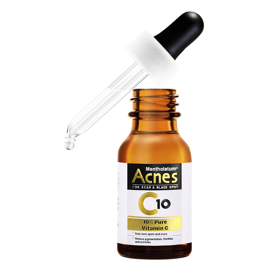 Seum VItamin C 10% dưỡng trắng mờ thâm sạm Acnes Lab C10 serum 15ml