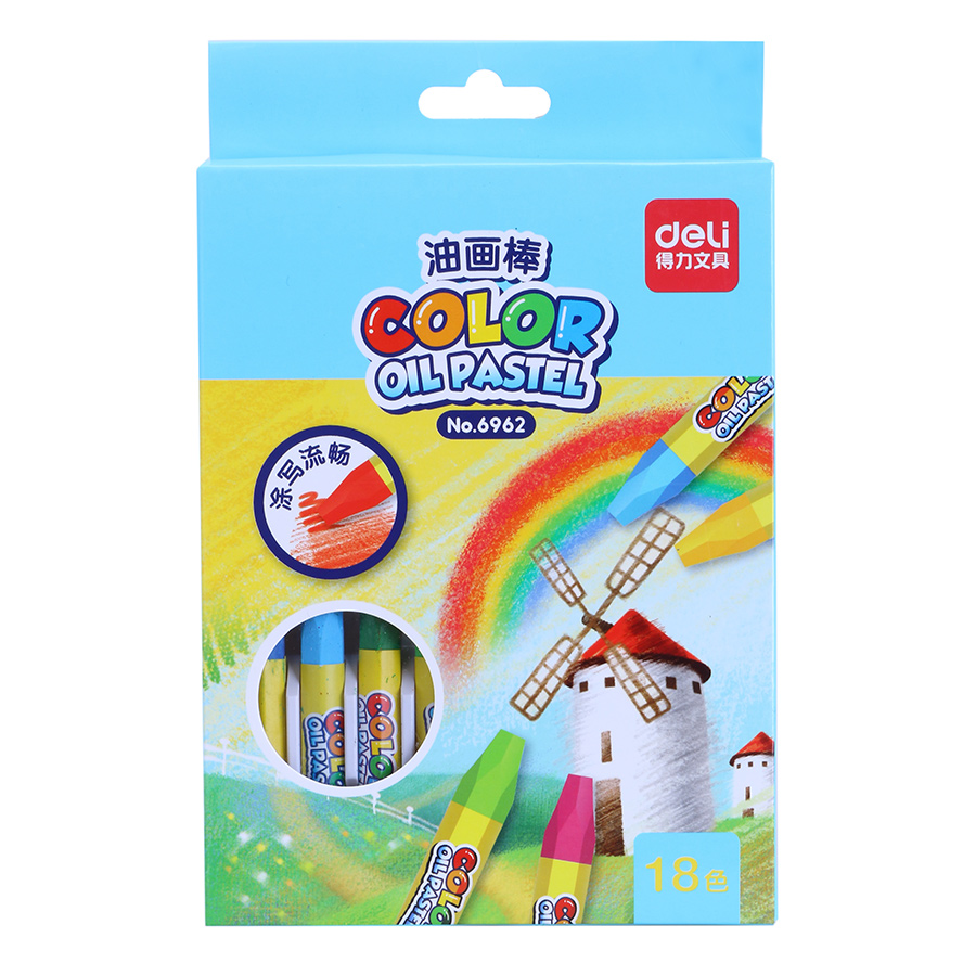 Bút Sáp Deli Yooco 18 Màu 6962