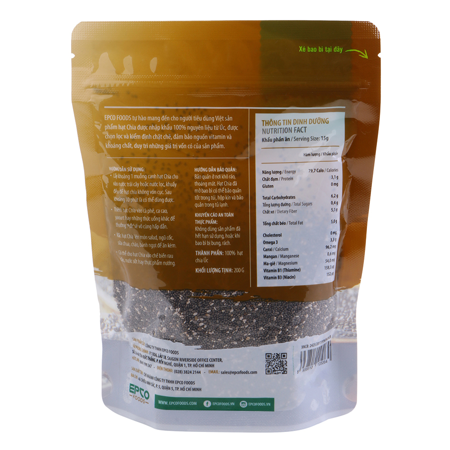 Hạt Chia Epco Foods Úc