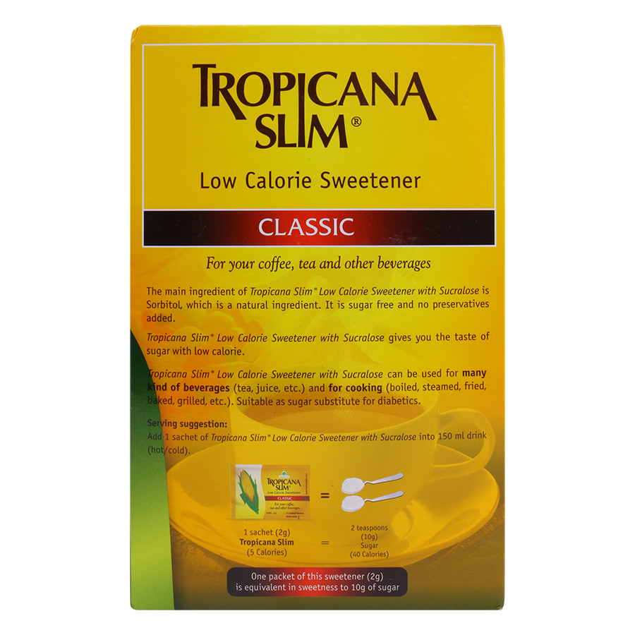 Đường Bắp Ăn Kiêng Sucralose Tropicana Slim (100g)