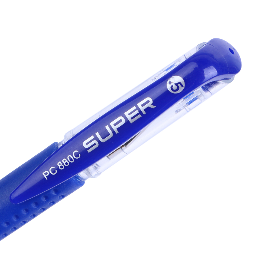 Bút Bi Nước Pc880C Và 10 Ruột (Mực Xanh)