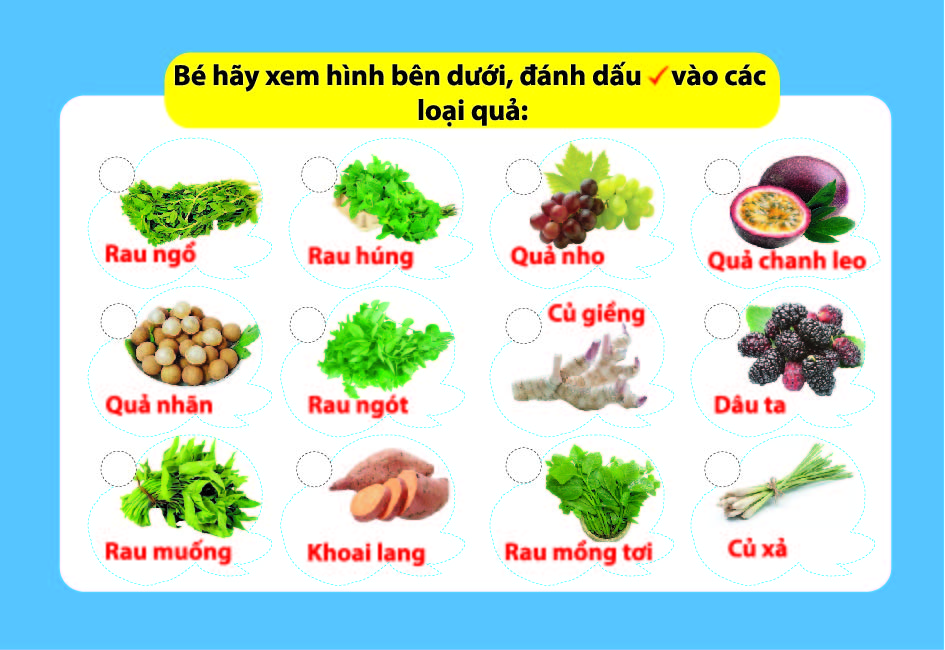 Thẻ Flashcard Thông Minh - Bé Nhận Biết Thế Giới Rau Củ Quả