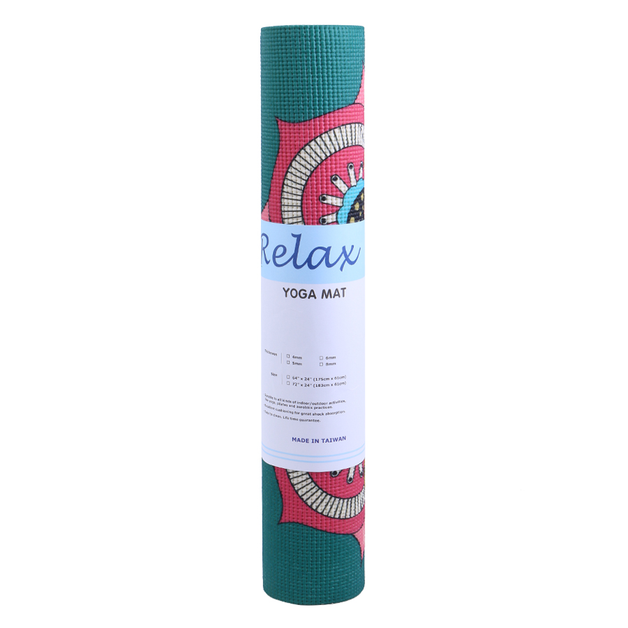 Thảm Yoga PU Hoa Văn Relax 2 Da TY-RELAX-RHV06 (6mm)