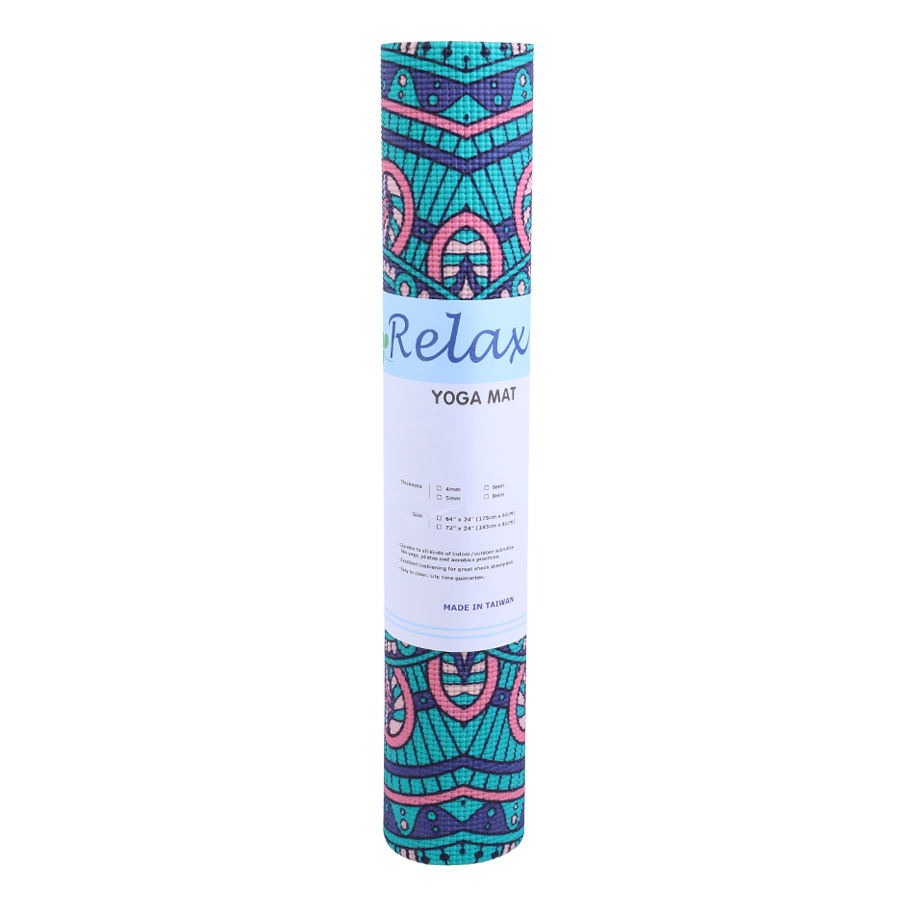 Thảm yoga pu hoa văn relax 2 Da TY-RELAX-RHV04