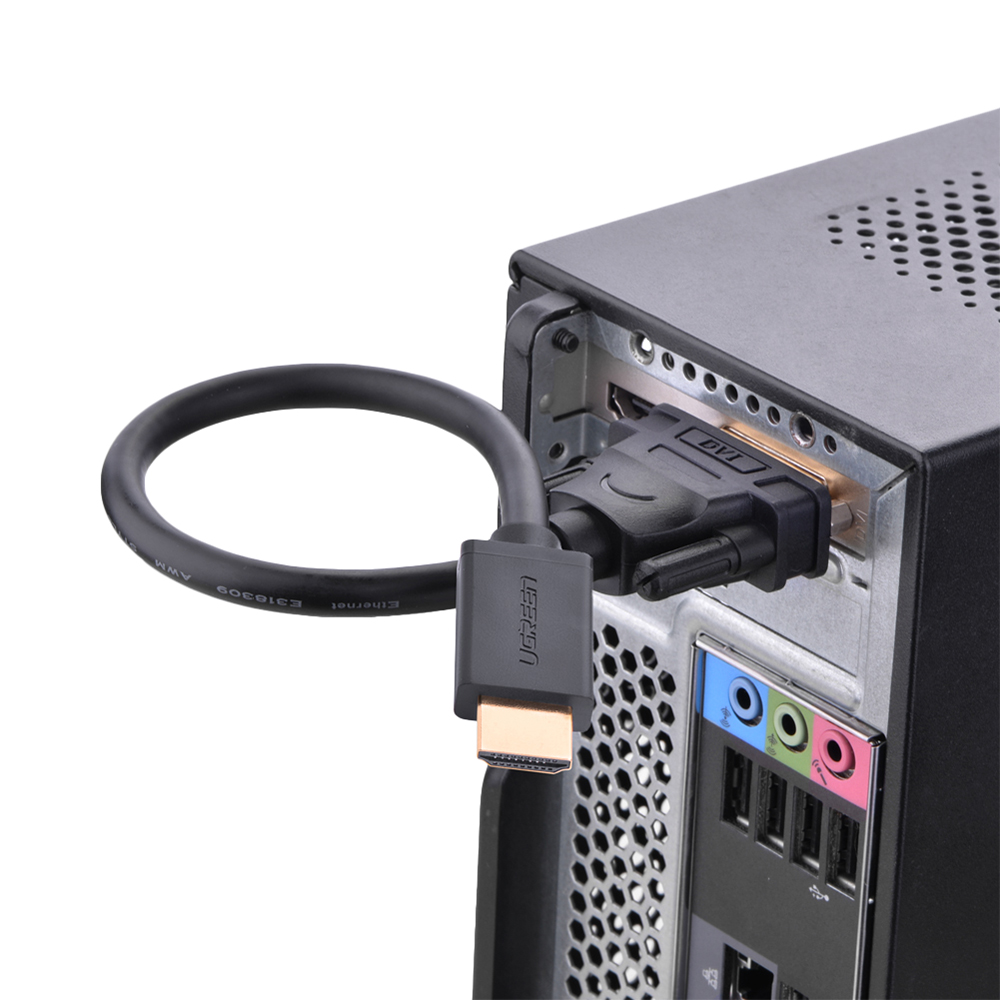 Đầu Chuyển Đổi DVI Sang HDMI Ugreen - Hàng Chính Hãng
