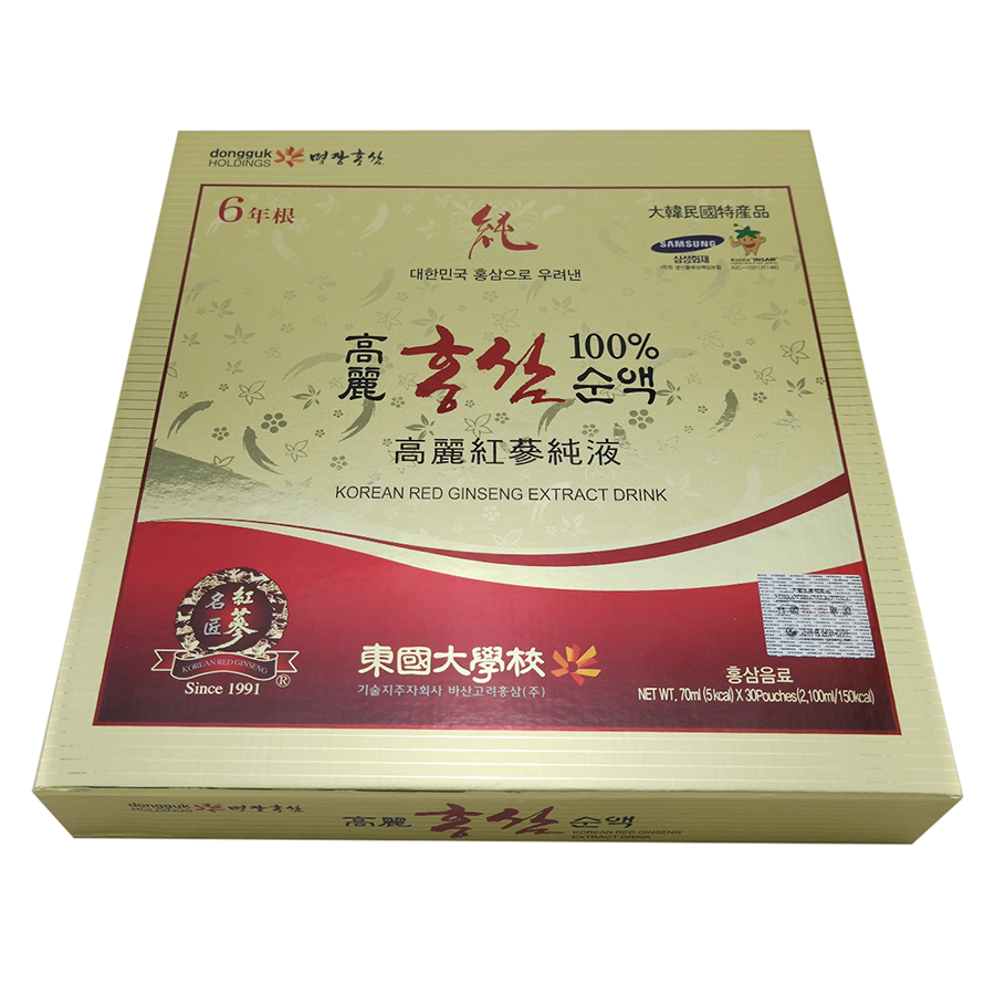 Thực Phẩm Chức Năng Nước Hồng Sâm Nguyên Chất 100% Dongguk Hàn Quốc Basan Korea Red Ginseng