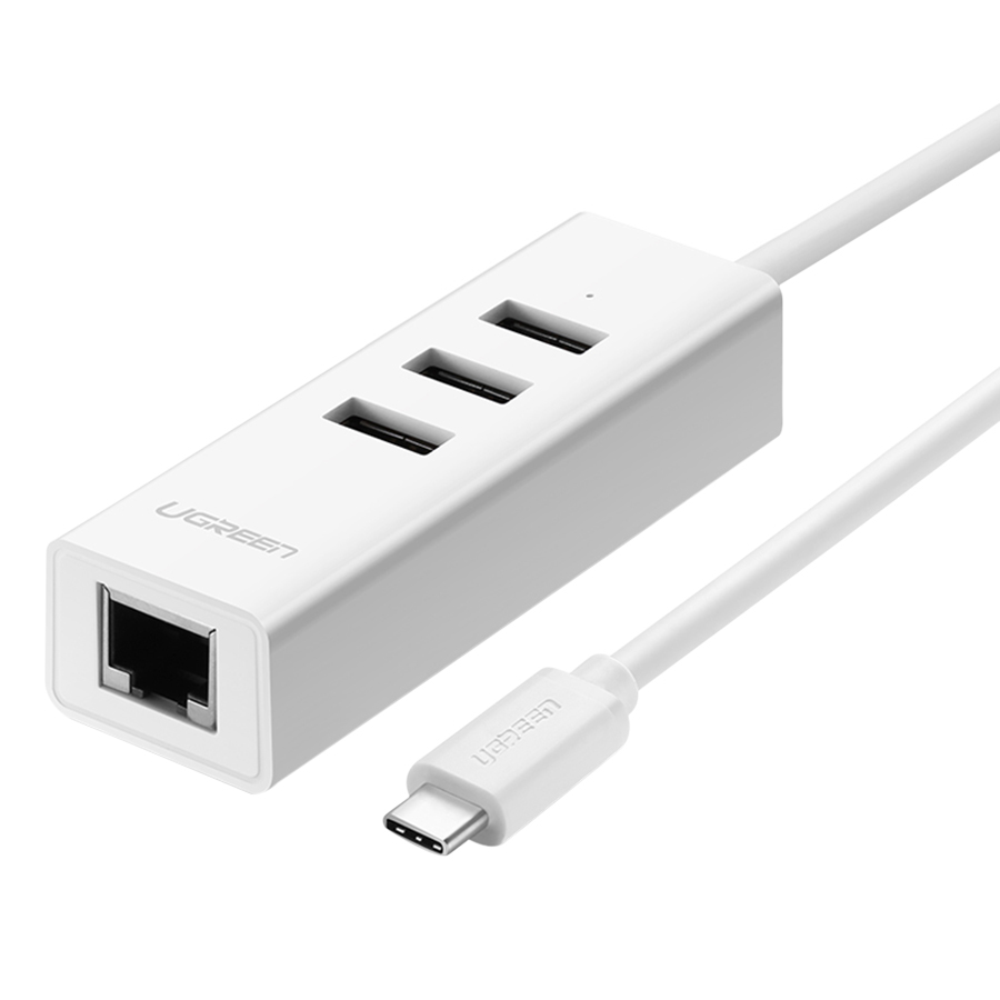 Dây Cáp Chuyển Đổi USB Type C Sang LAN + Hub USB Ugreen (20792) - Hàng Chính Hãng