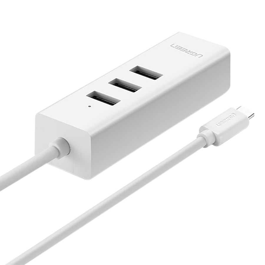 Dây Cáp Chuyển Đổi USB Type C Sang LAN + Hub USB Ugreen (20792) - Hàng Chính Hãng