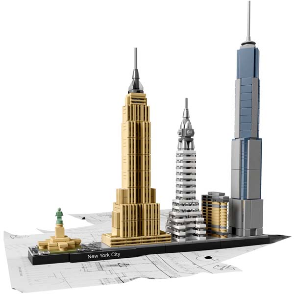 Mô Hình LEGO Architecture - Thành Phố Newyork 21028 (598 Mảnh Ghép)