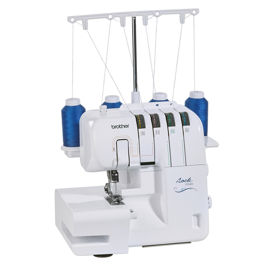 Máy Vắt Sổ Brother 2104D - Trắng - Hàng chính hãng