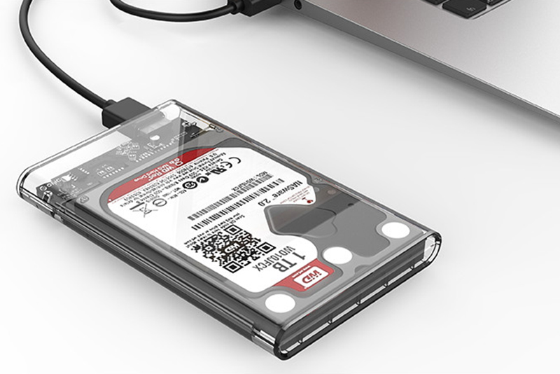 Hộp Đựng Ổ Cứng Di Động HDD Box 2.5 ORICO 2139U3 USB3.0/2.5 Nhựa Trong Suốt - Hàng Chính Hãng