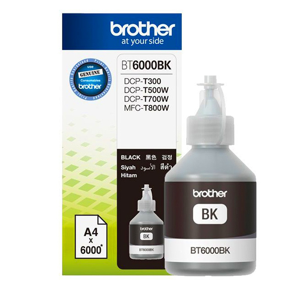 Brother BT6000BK Ink Cho DCP-T300/T700W/MFC-T800W (Đen) - Hàng Chính Hãng