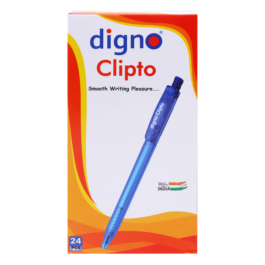 Hộp 24 Cây Viết Bi Gel Digno Clipto (Mực Đỏ)