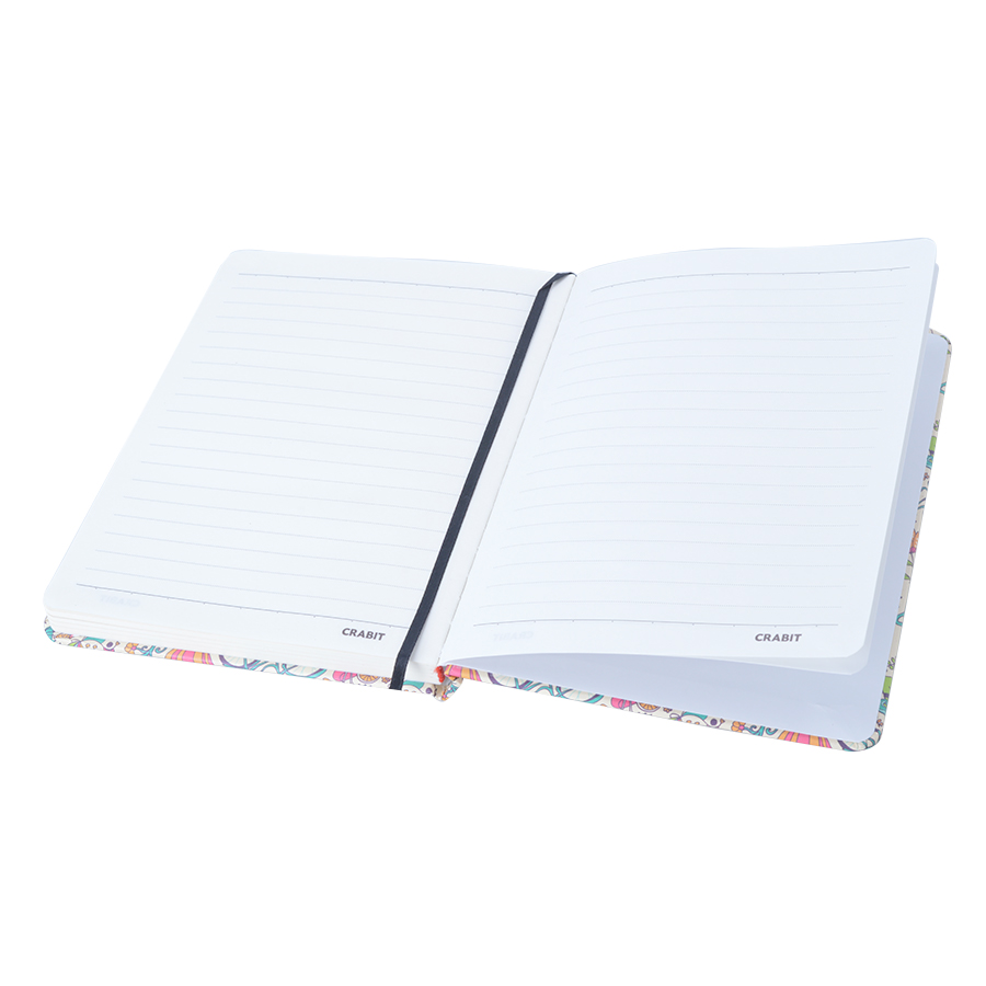 Sổ Tay Kẻ Ngang Crabit Notebuck La Fleur 1002a - Xanh (17.5 x 12.5 cm)