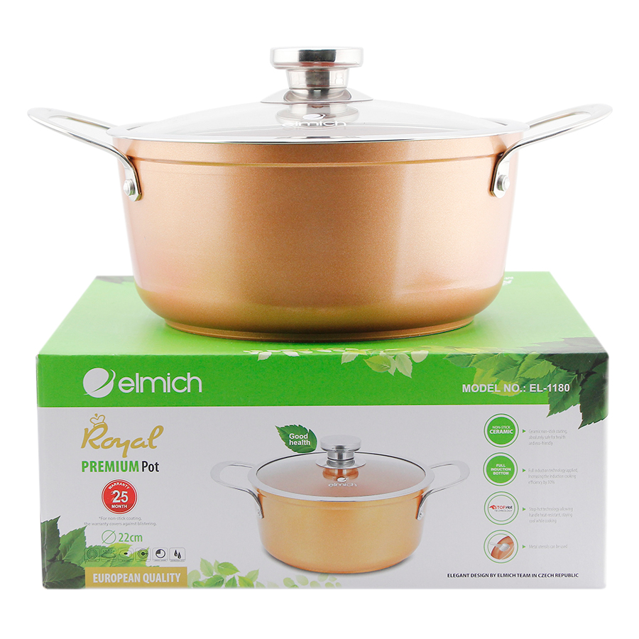 Nồi Chống Dính Elmich EL-1180 22cm