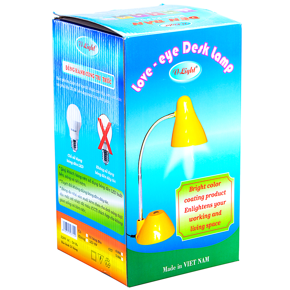 Đèn Bàn V-Light P-LED 6 (Cánh Gián)