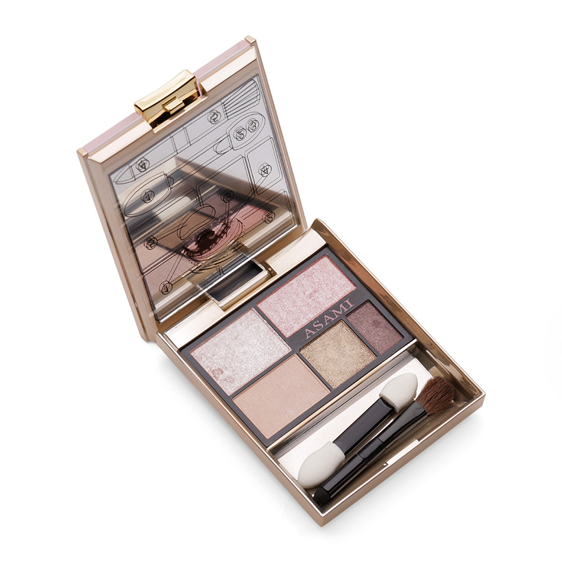 Phấn Mắt 5 In 1 Asami Eye Shadow Pink (6g)