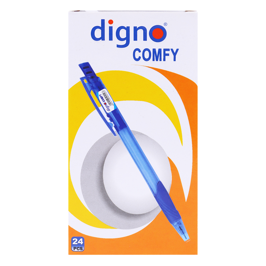 Hộp 24 Cây Viết Bi Gel Digno Comfy (Mực Đỏ)