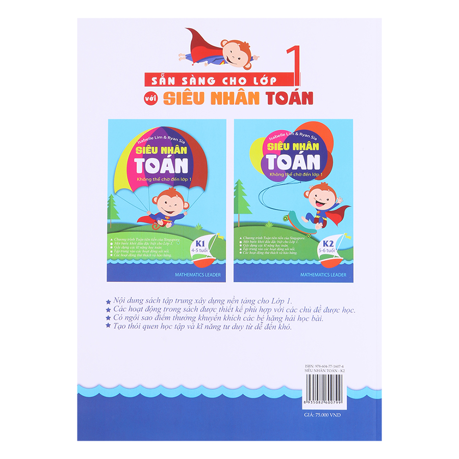 Siêu Nhân Toán Học K2 - Không Thể Chờ Đến Lớp 1 (5-6 Tuổi)