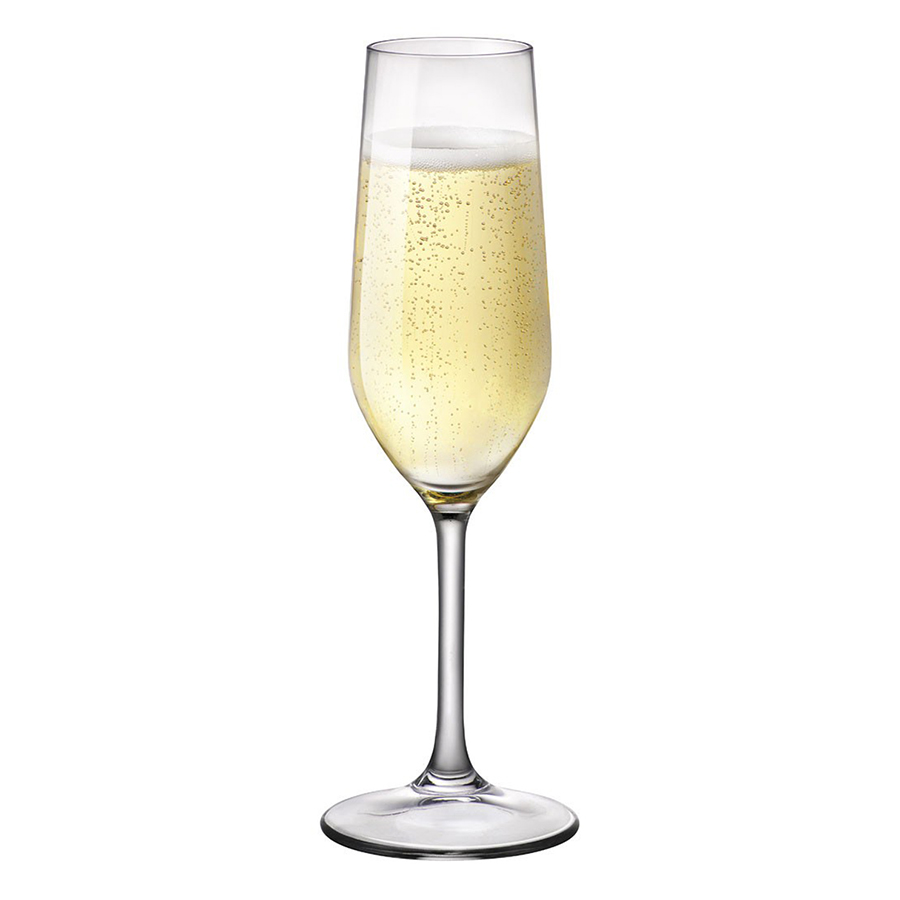 Bộ 6 Ly Rượu Thủy Tinh Champagne Riserva Bormioli Rocco 126281BN9021990 (210ml / Ly)