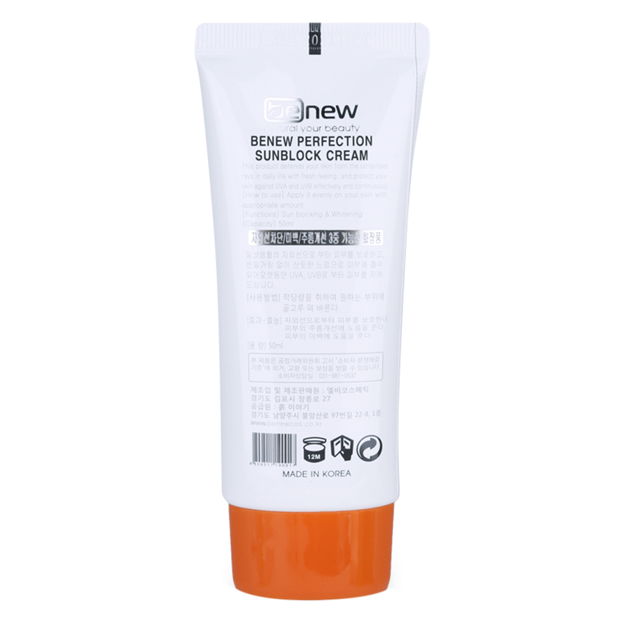 Kem Chống Nắng Benew Perfection Sunblock Cream (50ml)