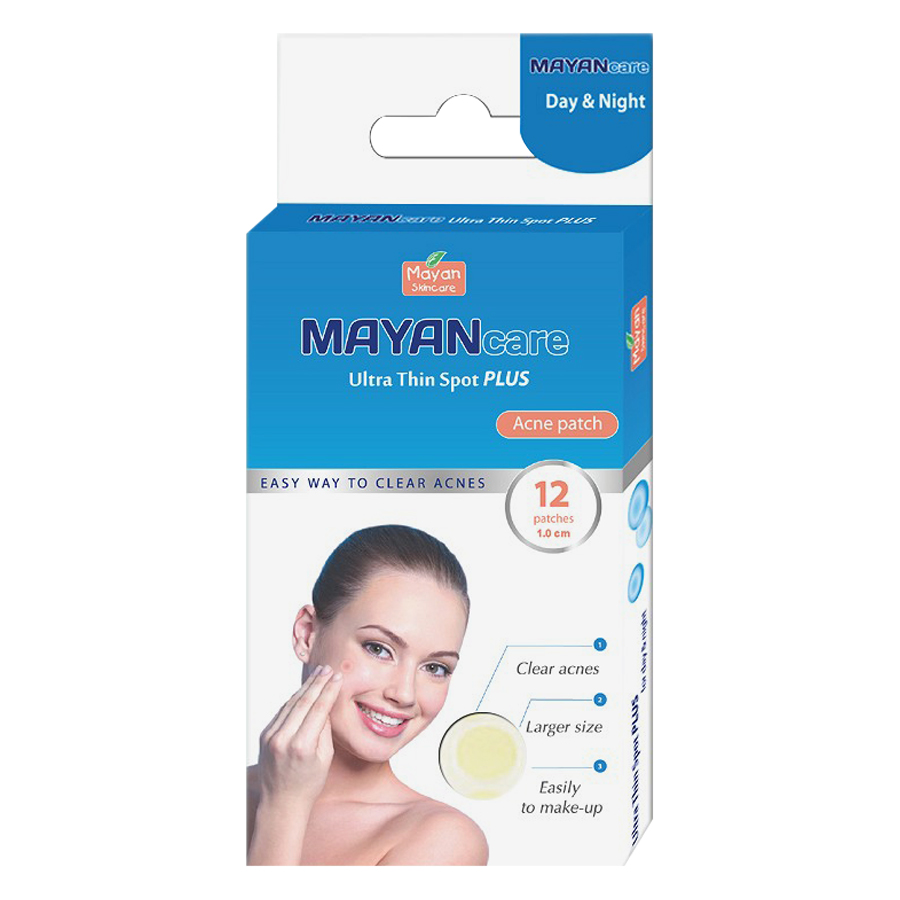 Combo 5 Miếng Dán hỗ trợ điều trị Mụn Mayancare 12 Miếng (1.0cm)