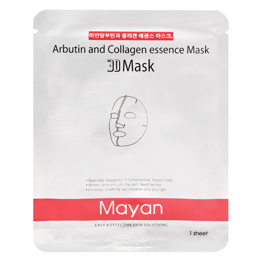 Combo 3 Mặt Nạ 3D Mayan Collagen &amp; Abutin