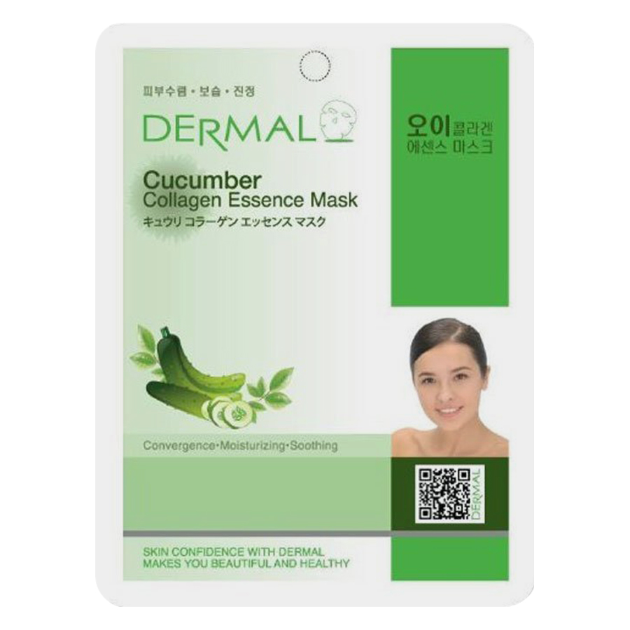 Combo 3 Mặt Nạ Dermal Tinh Chất Collagen Với Chiết Xuất Dưa Leo