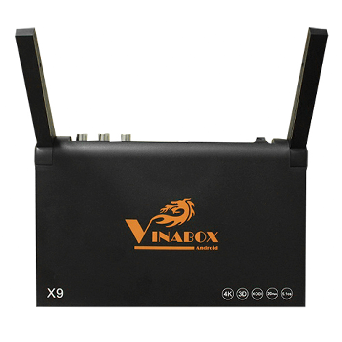 Android TV Box Vinabox X9 - Đen Và Chuột Không Dây - Hàng Chính Hãng