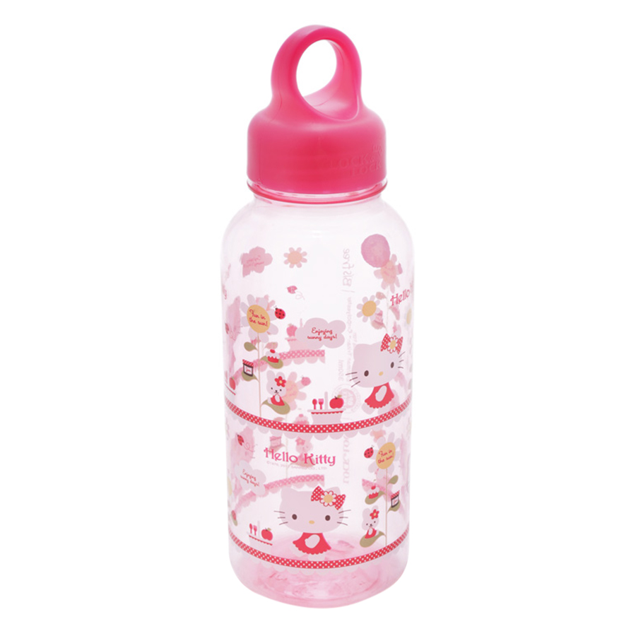 Bình Nước Bằng Nhựa Lock&amp;Lock Hello Kitty Flower LKT623F (350ml)