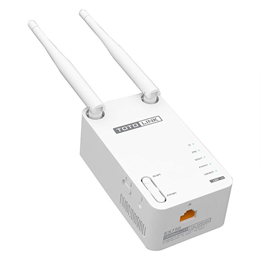 Bộ Kích Sóng Wifi Repeater Băng Tần Kép AC750 Totolink EX750 – Hàng Chính Hãng