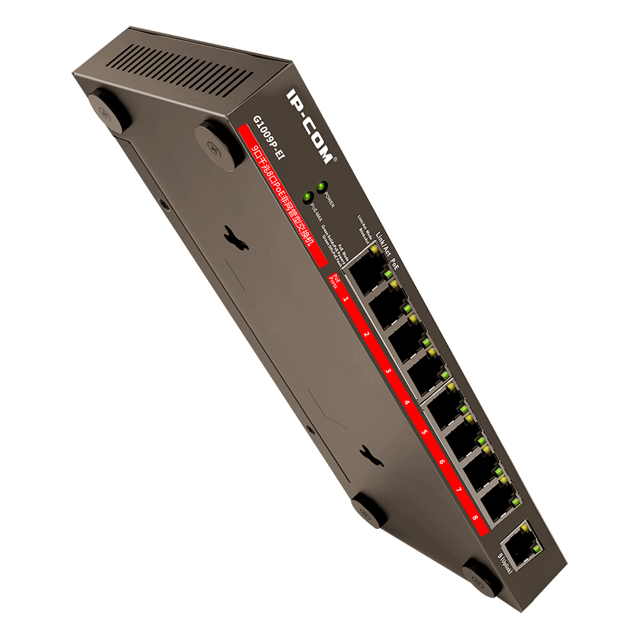 Switch POE 8 Ports Gigabit Desktop IP-COM G1009P-EI - Hàng Chính Hãng