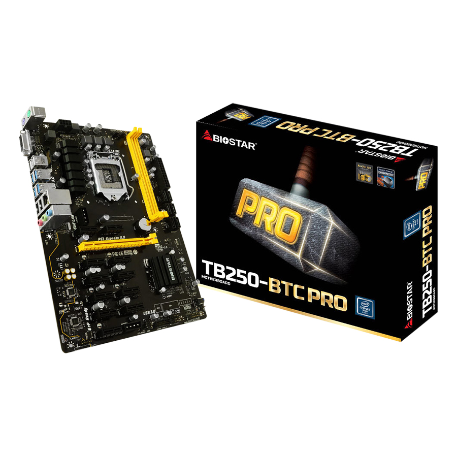 Bo Mạch Chủ Mainboard Biostar TB250-BTC PRO - Hàng Chính Hãng